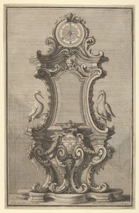 Design for a Clock, od Disegni Diversi, 1714 nebo 1750. od Giovanni Giardini