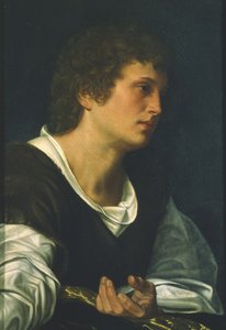 Svatý Jan Evangelista (olej na plátně) od Giovanni Girolamo Savoldo