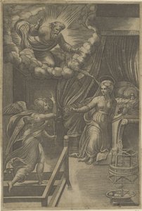 Zvěstování Bohu Otci od Giovanni Jacopo Caraglio