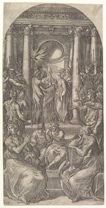 Svatba Panny, ca. 1525. od Giovanni Jacopo Caraglio
