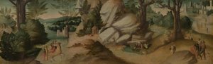 Scény z legendy, pravděpodobně kolem 1515-1520 (olej na plátně) od Giovanni Larciani