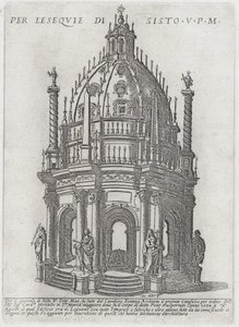 Katafalk pro papeže Sixta V., 1591.