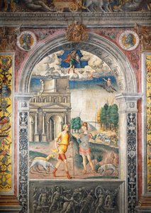 Freska od Giovanniho Maria Falconetta (1468-1535), Hall of Zodiac, Palazzo D