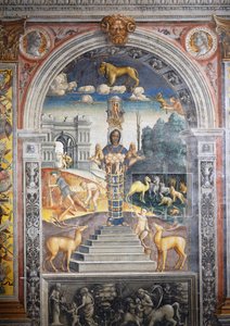 Freska od Giovanniho Maria Falconetta (1468-1535), Hall of Zodiac, Palazzo D