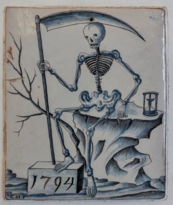 Deska s alegorií smrti od Giovanni Meazzi