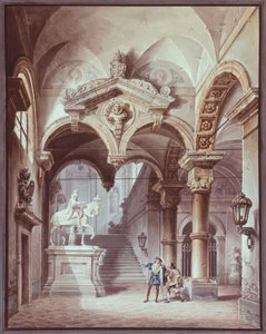 Host Stone, praktický žolík Seville, Giovanni Migliara (1785-1837) od Giovanni Migliara