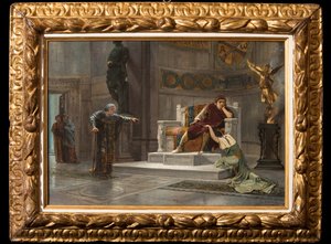 Konstantin a otrok (olej na plátně) od Giovanni Muzzioli