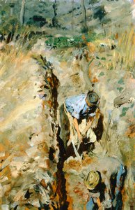 Bagry Giovanni Muzzioli (1854-1894), olej na desce, 30x19 cm od Giovanni Muzzioli