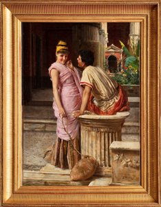 Scéna z Pompejí (olej na plátně) od Giovanni Muzzioli