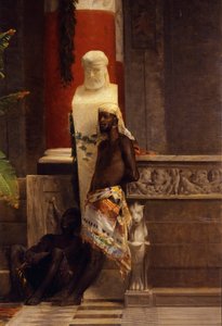 Pomsta Poppea, detail, Giovanni Muzzioli (1854-1894), olej na plátně