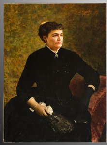 Žena držící kapesník (olejomalba na plátně)