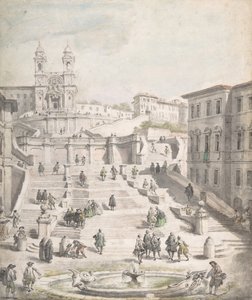 Schody Trinità dei Monti, ca. 1756-58.