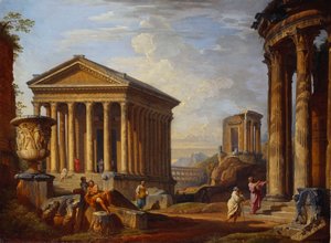 Capriccio klasických ruin, 1793 od Giovanni Paolo Pannini