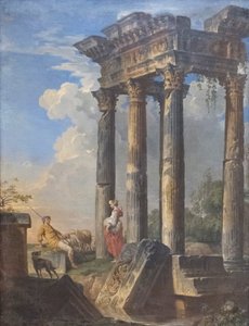 Ruiny s pastýři od Giovanni Paolo Pannini