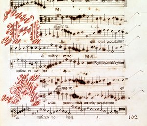 Agnus Dei "Mágů z Mantovy" od Giovanniho Pierluigiho da Palestrina (1525 - 1594), italského skladatele. od Giovanni Pierluigi da (after) Palestrina