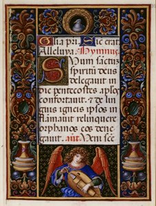 Přidat 34294 fol.32 Textová stránka se zdobeným okrajem, z 