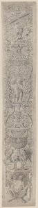 Ornament Panel: Satyr drží housle