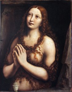 Kající Marie Magdalena par Giampietrino (1. polovina 16. stol.), první polovina 16. stol. - Tempera na panelu, 49x39 - Státní Ermitáž, St. Petersburg