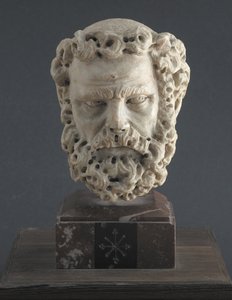 Hlava vousatého muže, 1312-1314 od Giovanni Pisano