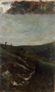 Krajina poblíž Milána od Giovanni Segantini