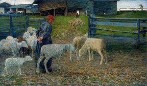 Vraťte se do stáje. 1888 od Giovanni Segantini