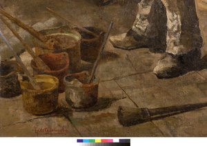 Jsem také malíř nebo Diletant nebo The painters studio, 1885 (detail 3497601)