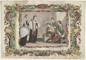 Návštěva vězňů III. Opus misericordiae spiritualis / La tercera obra de misericordia spirituální (...) (název na objektu) The Spiritual Works of Mercy (název série) od Giovanni Volpato