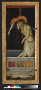Pieta, reverzní (tempera a zlato na panelu)