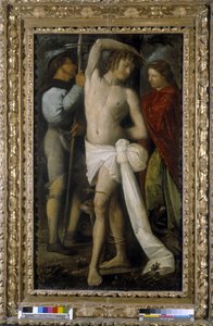 Svatý Roch, Svatý Sebastián a Svatá Margarita (olej na plátně) od Giovanni de Busi Cariani