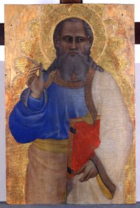 Jan Evangelista, kolem 1365 (tempera na topolovém dřevě)