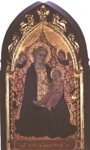 Madona pokory (tempera na desce) od Giovanni di Bartolomeo Cristiani