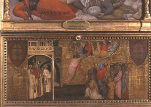 Nanebevstoupení sv. Jana Evangelisty (tempera na panelu)