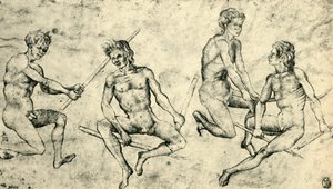 Čtyři nazí muži, polovina konce 15. století, 1943.