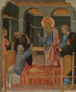 Svatý Jan Evangelista vychovává Drusiana, ca. 1460. od Giovanni di Paolo