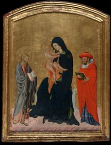 Panna s dítětem se svatými Jeronýmem a Bartolomějem od Giovanni di Paolo