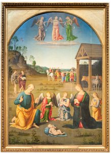 The Adoration of the Magi (öljy puulle) od Giovanni di Pietro (c.1450 1529)