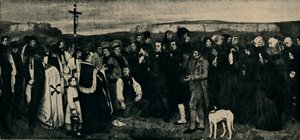 Pohřeb v Ornans, c1850, 1935. od Giraudon