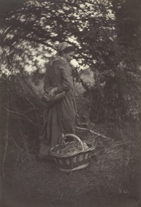 Žena stojící s košem na zemi, 1870.