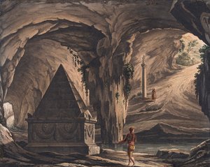 Scénický návrh k opeře Roméo et Juliette od Ch. Gounod. od Girolamo Magnani