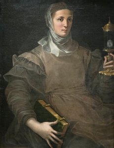 svatá Klára od Girolamo Mazzola Bedoli
