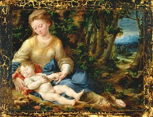 Panna a dítě v krajině, c.1536-37