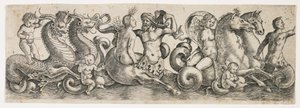 Vlys s Tritony a nymfami, kolem roku 1517