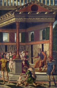 Mocetto, Girolamo (asi 1458-1531) Masakr neviňátek Herodem Olej na plátně asi 1510-1520 Národní galerie, Londýn 67,9x44,5