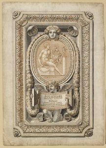 Návrh pro rytý drahokam v ozdobném prostředí, 1722 od Girolamo Odam