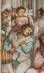 Central Nave, Fourth South Span, Coronation of Thorns, Girolamo Romanino od Girolamo Romanino