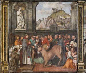 Zázrak muly, severní zeď, škola svatého, detail 2195188 od Girolamo Tessari