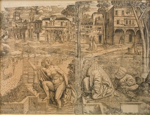 Susanne v koupelně od Girolamo da Treviso d.Y.