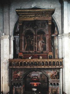 Varhany sv. Andrey, 1525 (olej a plátkové zlato na dřevě)