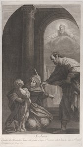 Svatá Anna klečící s Pannou..., 1760-1800.