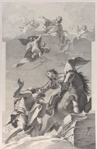 Svatý Martin na koni dává svůj plášť žebrákovi..., 1760-1800.